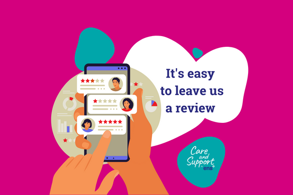 It’s easy to leave us a review on homecare.co.uk